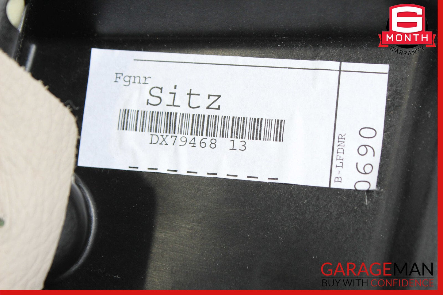 11-13 BMW F10 550i Rear Lower Bottom Seat Cushion OEM