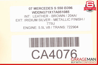 07-13 Mercedes W221 S550 CL550 CL65 AMG Front Left Door Lock Latch Actuator OEM