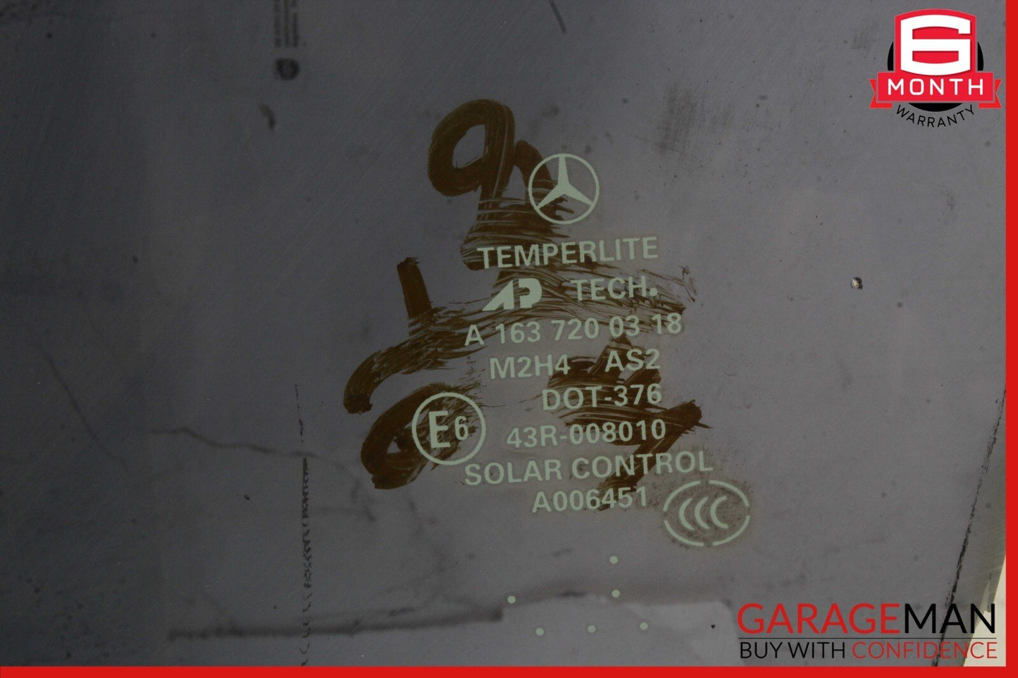 98-05 Mercedes W163 ML350 ML500 Front Left Driver Side Window Glass OEM