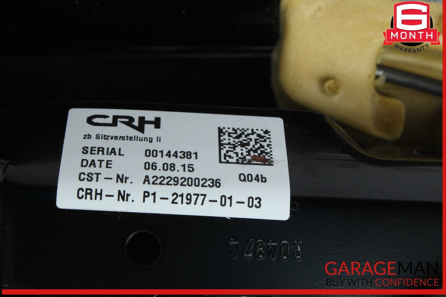 14-17 Mercedes W222 S550 Rear Left Side Bottom Lower Seat Cushion w/ Track Frame