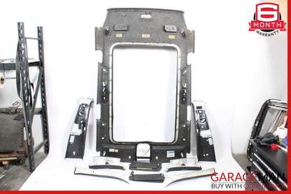 11-14 Porsche Cayenne 958 Headliner Pillar Trim Panel Cover Set Black OEM