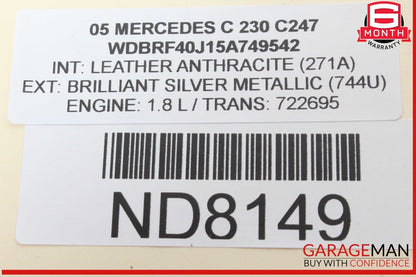 05-07 Mercedes W203 C230 C350 Rear Right Side Taillight Tail Light Lamp OEM