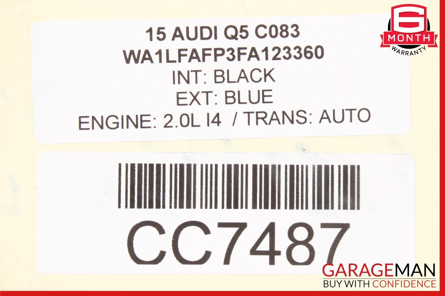 13-17 Audi Q5 2.0L AWD 8 Speed Automatic Transmission Assembly OEM 90k