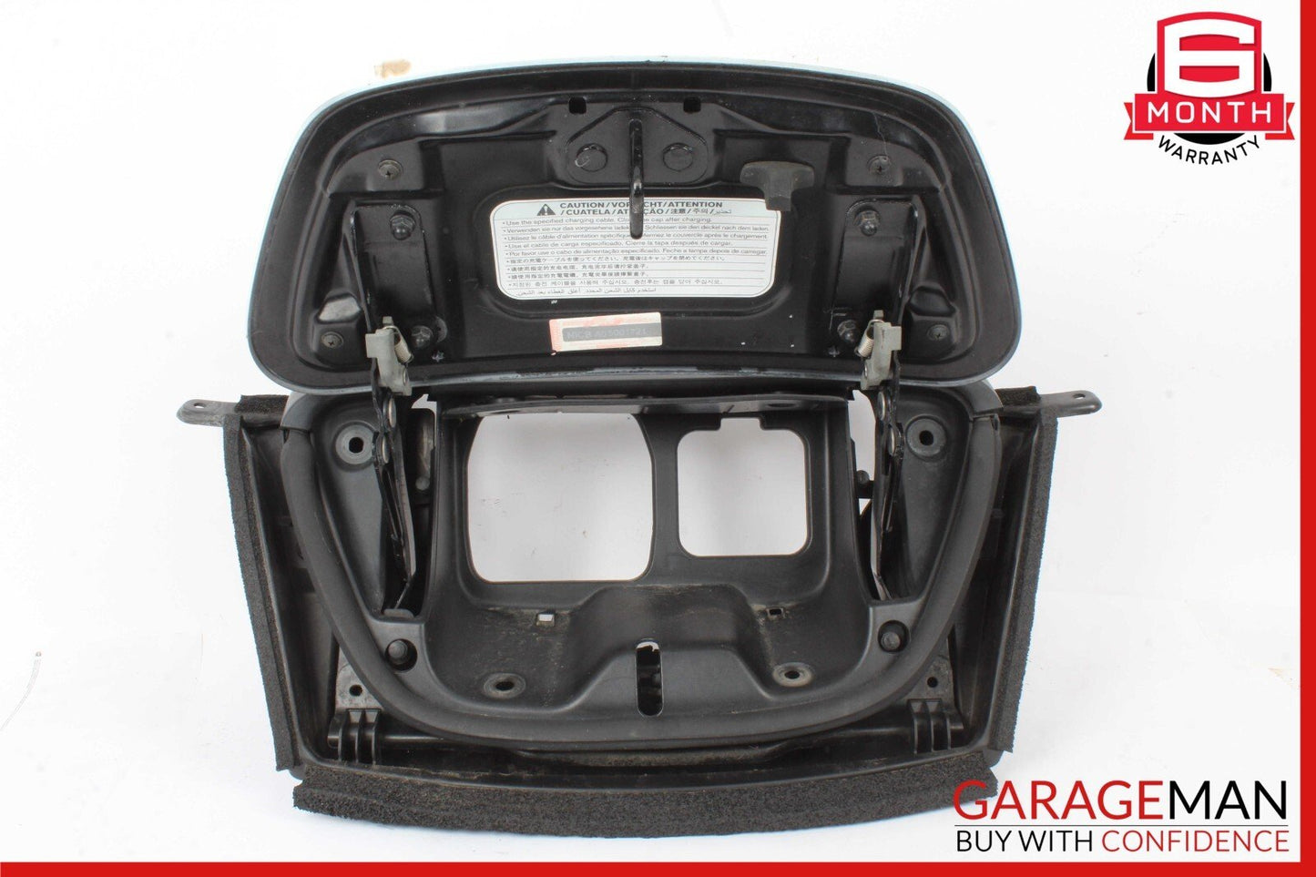 11-12 Nissan Leaf Front Charge Port Door Cover w/ Bracket Emblem & Latch OEM