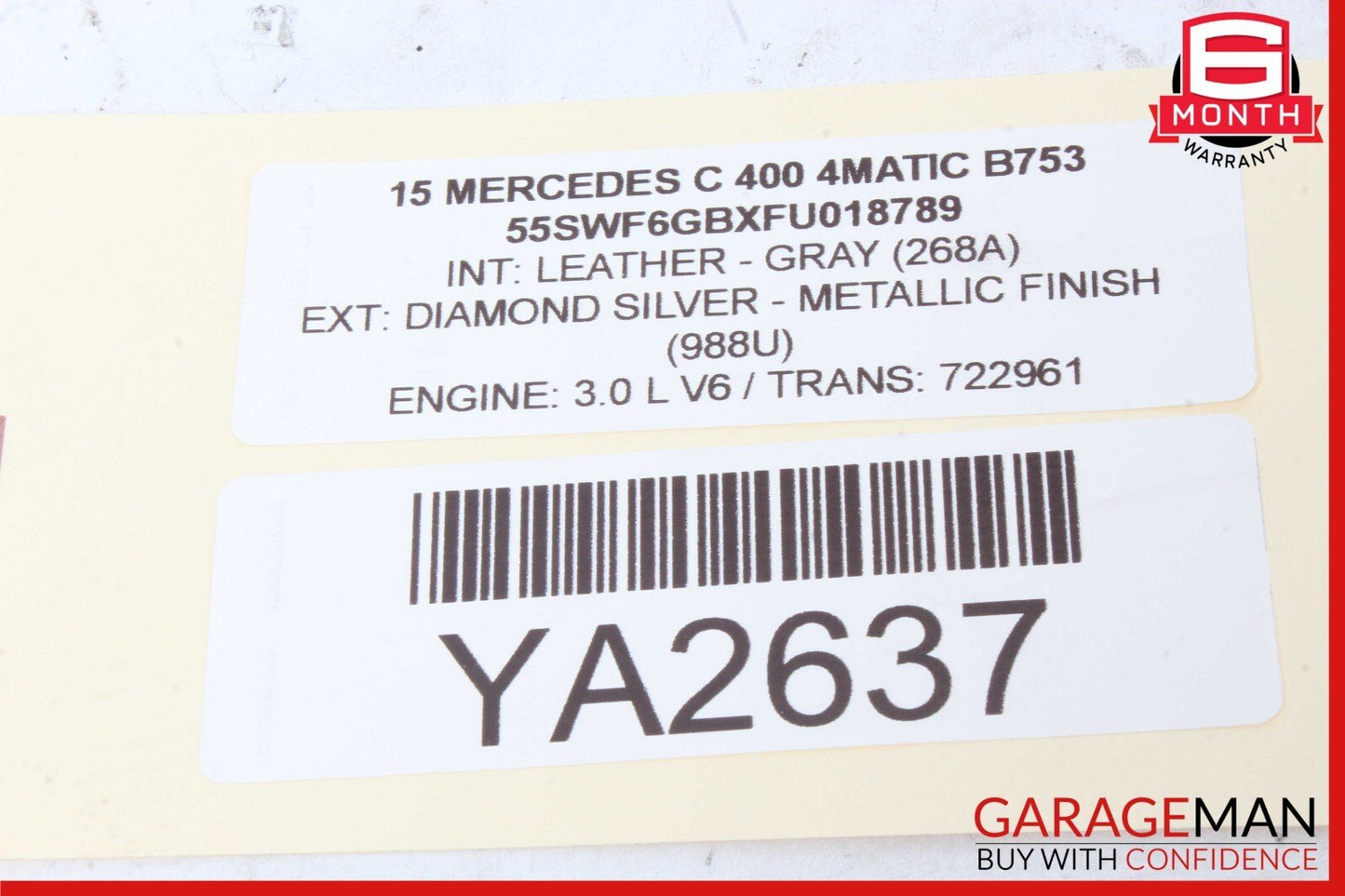 15-18 Mercedes W205 C400 C300 Speedometer Odometer Instrument Cluster Gauge OEM