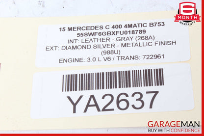 15-18 Mercedes W205 C400 C300 Speedometer Odometer Instrument Cluster Gauge OEM