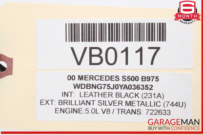 00-06 Mercedes W220 S500 5.0L Engine Wire Wiring Harness 2205460037 OEM