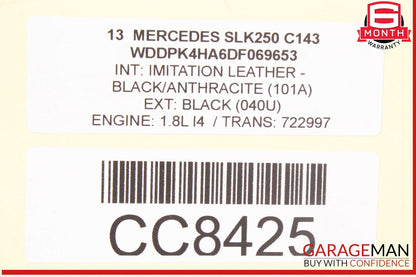 08-20 Mercedes R172 SLK250 Engine Radiator Cooling Fan Motor Assembly OEM