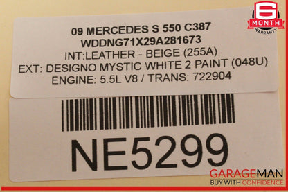07-09 Mercedes W221 S550 CL550 Rear Trunk Fuse Box 2215405950 OEM