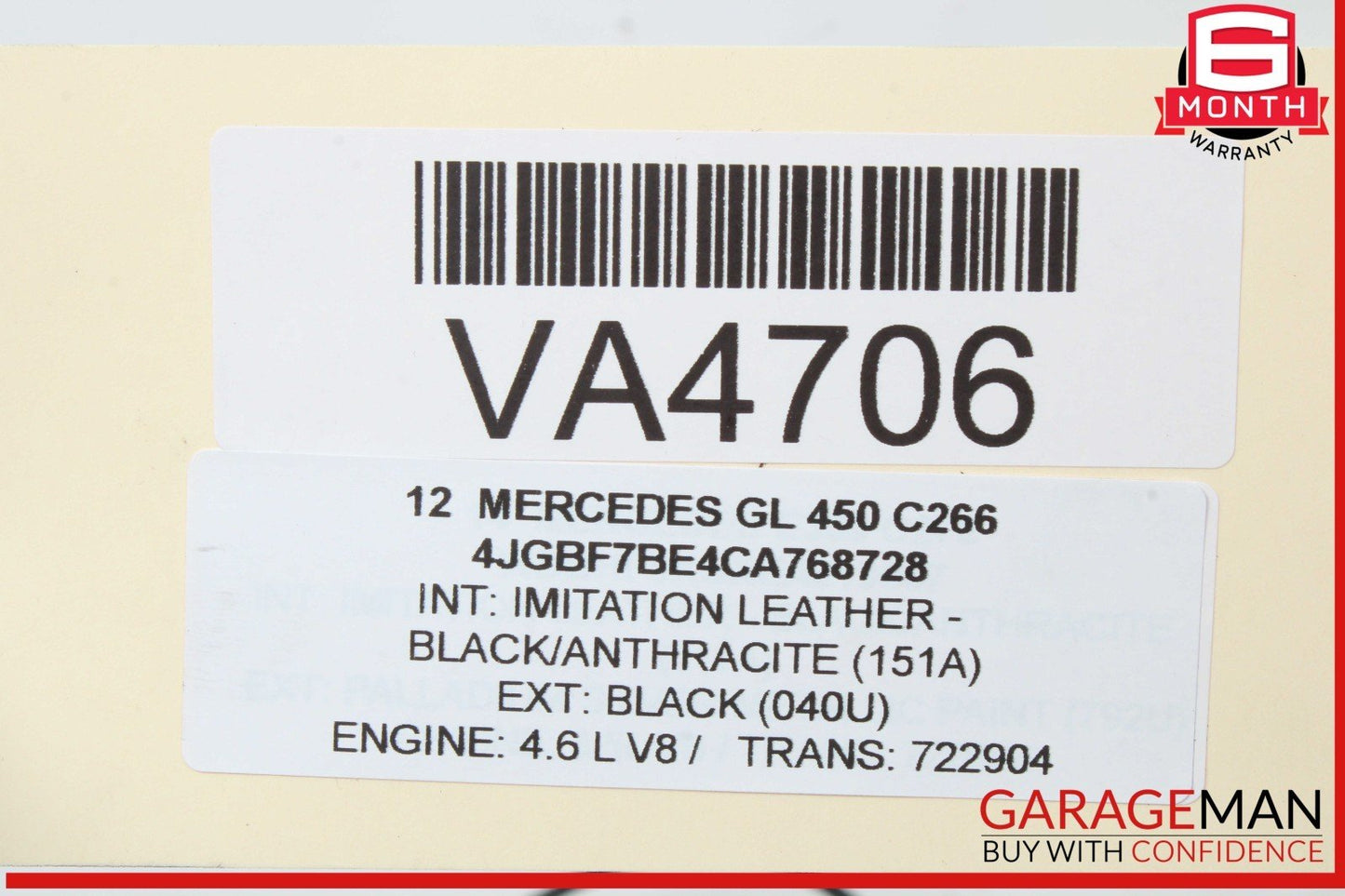 06-13 Mercedes X164 GL450 ML350 Front Right Side Exterior Door Handle OEM
