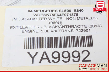 03-08 Mercedes R230 SL500 SL550 SL600 Instrument Cluster Speedometer Gauge OEM