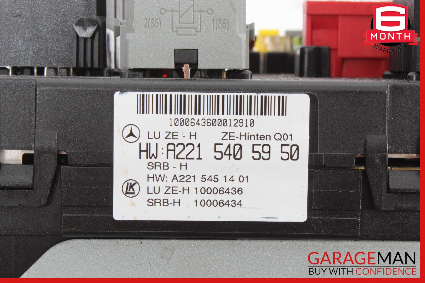 07-09 Mercedes W221 S63 CL550 Rear Trunk Fuse Box 2215405950 OEM