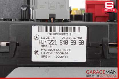 07-09 Mercedes W221 S63 CL550 Rear Trunk Fuse Box 2215405950 OEM