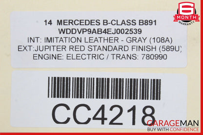 12-15 Mercedes B-Class W242 W246 Rear Axle Subframe 2463500000