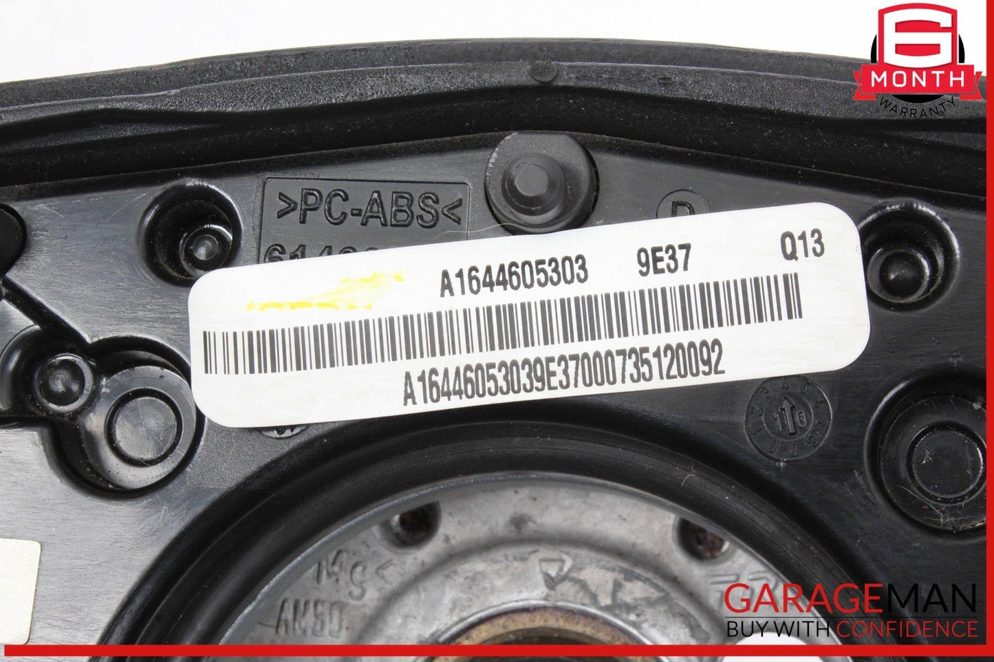 06-08 Mercedes X164 GL550 ML550 R500 Steering Wheel Black 1644605303 OEM
