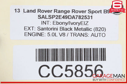 06-13 Land Rover Range Rover Sport L320 Rear Right Side Door Shell OEM