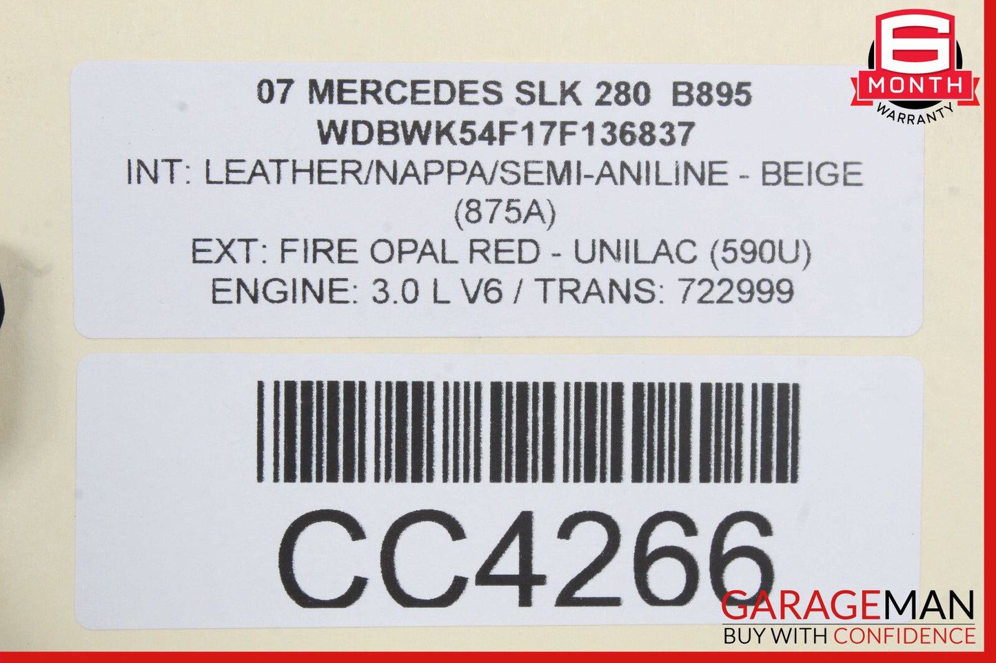 05-08 Mercedes R171 SLK280 Engine Cooling Radiator AC A/C Condenser Assembly OEM