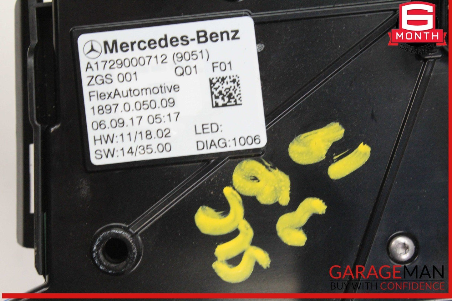 12-20 Mercedes R172 SLC300 SLC43 AMG Front Overhead Dome Light Lamp Assy OEM