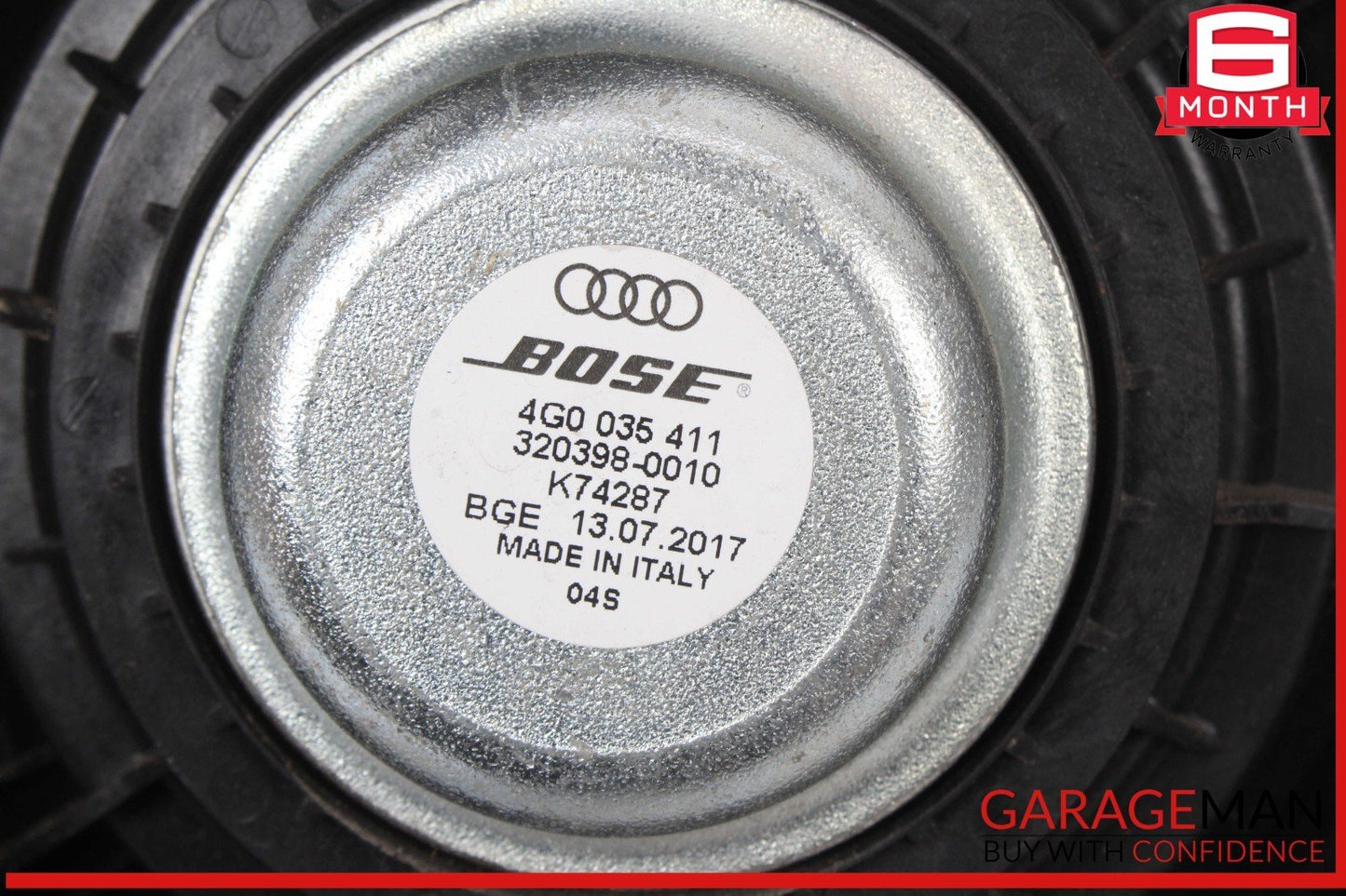 12-18 Audi A6 Rear Left and Right Side Door Audio Sound Speaker Set 4G0035411