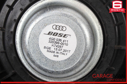 12-18 Audi A6 Rear Left and Right Side Door Audio Sound Speaker Set 4G0035411