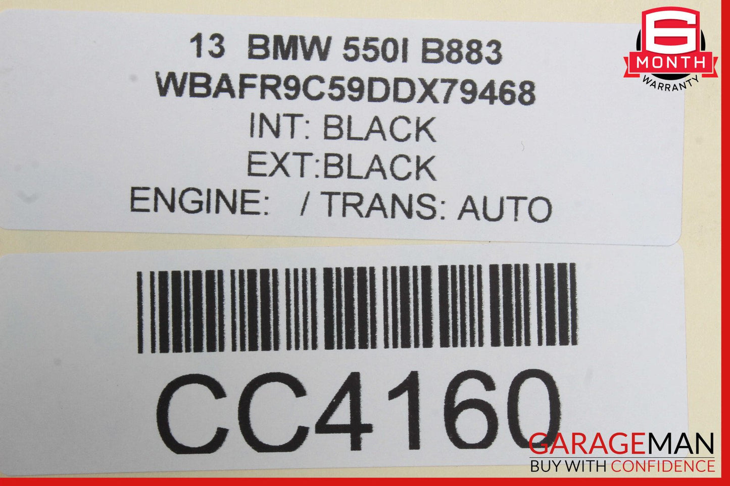 11-13 BMW F10 550i 535i 528i Front Right or Left Top Upper Seat Cushion OEM
