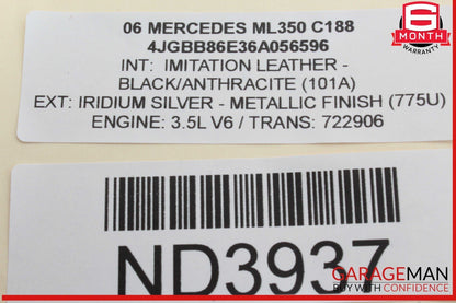 06-12 Mercedes W164 ML350 Rear Left Driver Side Spindle Knuckle w/ Rotor Disc