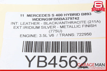 12-15 Mercedes X166 GL450 GL550 ML350 Front Seat Headrest Head Rest Black OEM