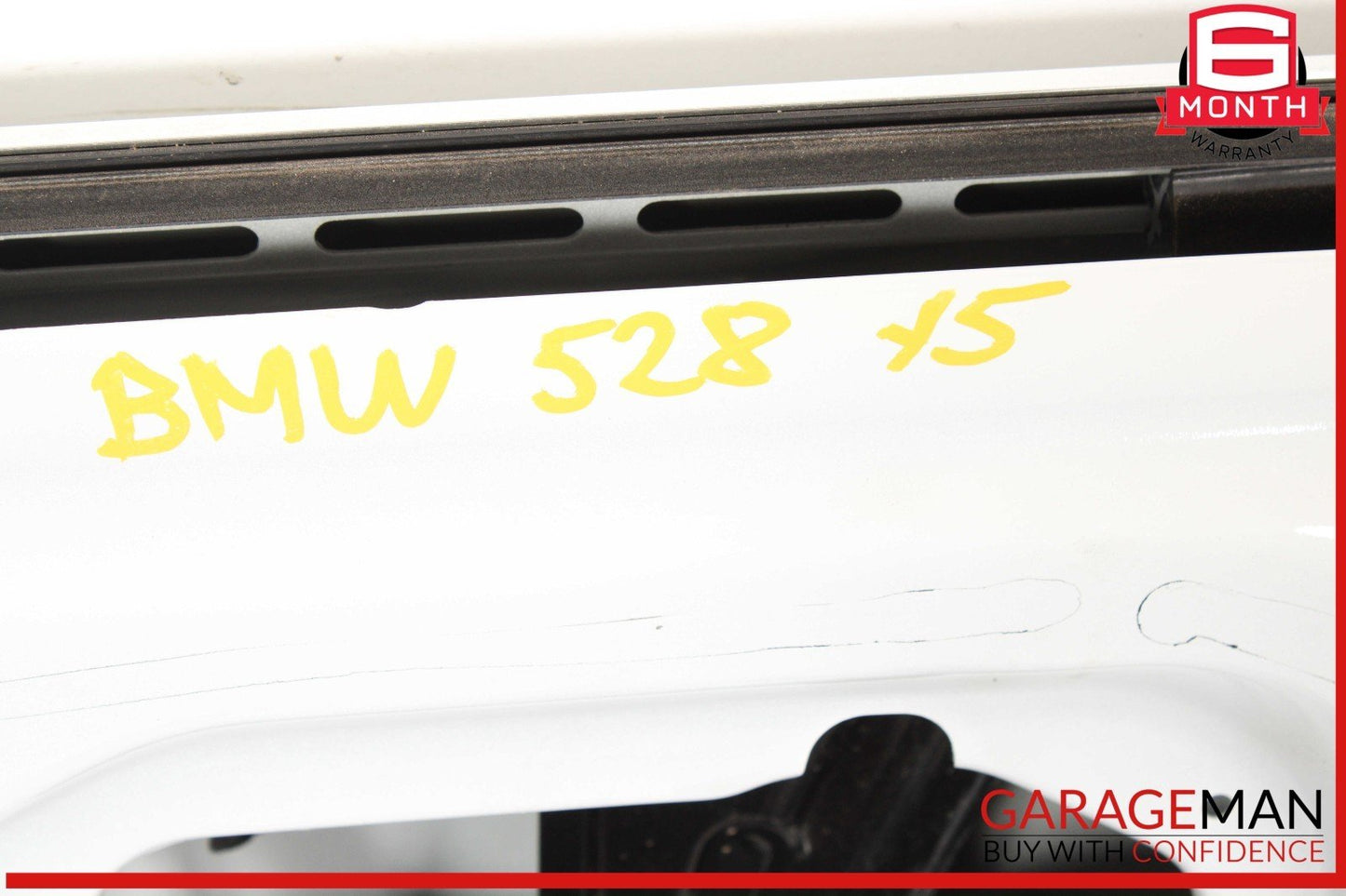 11-16 BMW 528i 535i 550i Front Right Passenger Side Door Shell Panel White OEM