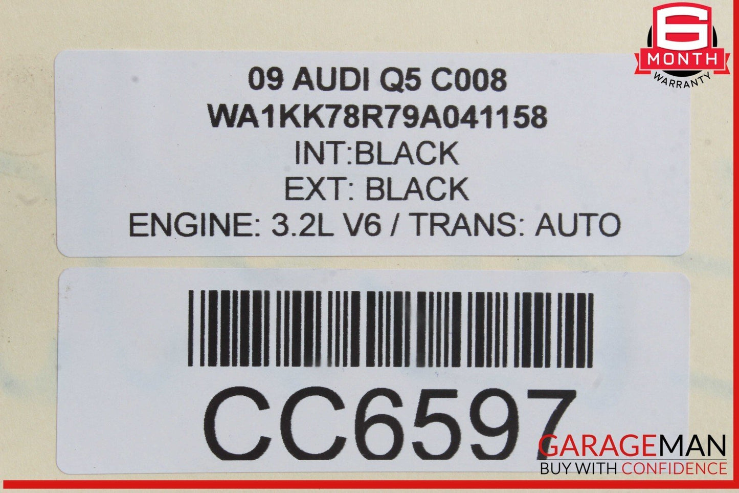 09-12 Audi Q5 AWD Rear Axle Differential Diff Carrier Assembly OEM