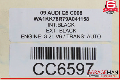 09-12 Audi Q5 AWD Rear Axle Differential Diff Carrier Assembly OEM