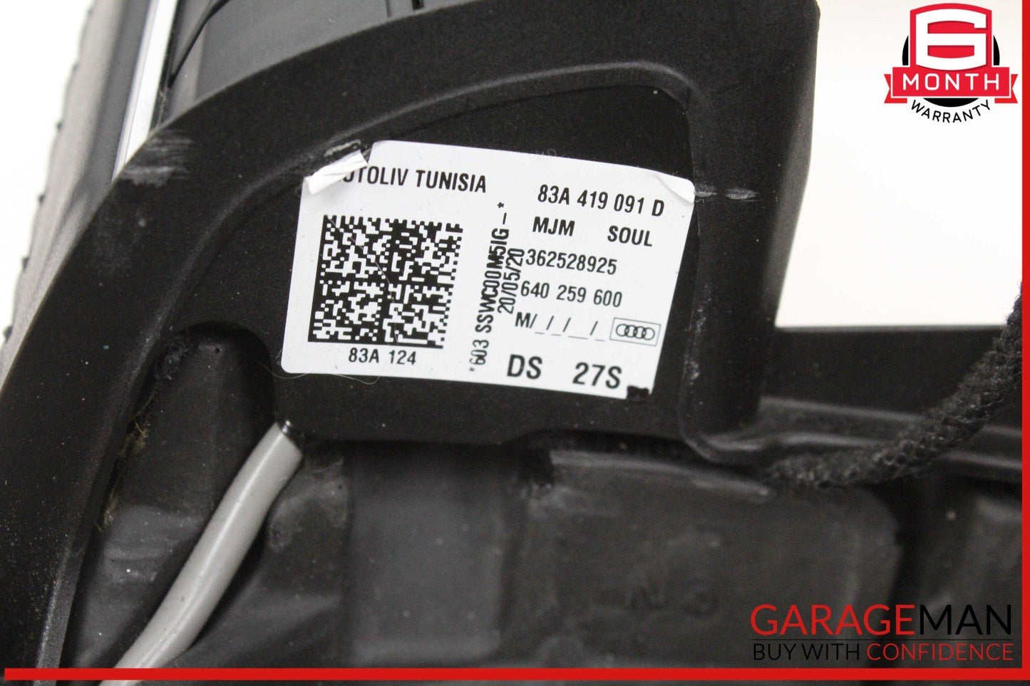 19-24 Audi Q3 Front Left Driver Side Steering Wheel Black 83A419091D OEM