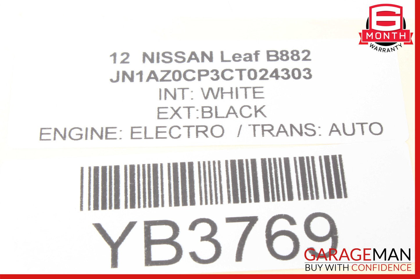 11-12 Nissan Leaf Front Left Side Mirror Door Rear View OEM