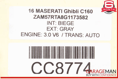 14-17 Maserati Ghibli AWD Auto Trans Automatic Transmission Assembly OEM 74k