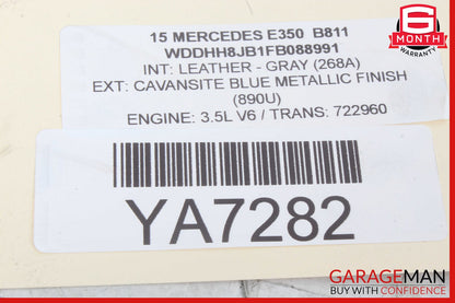 15-18 Mercedes W212 E350 Rear SAM Module Relay Fuse Box OEM