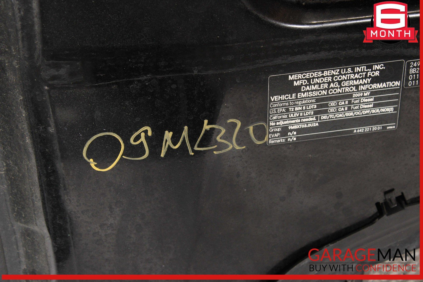 06-11 Mercedes W164 ML350 ML500 Front Hood Bonnet Cover Lid Panel Assy OEM