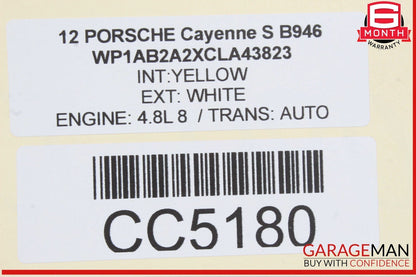 11-18 Porsche Cayenne 958 Front Right Lower Bottom Seat Cushion OEM