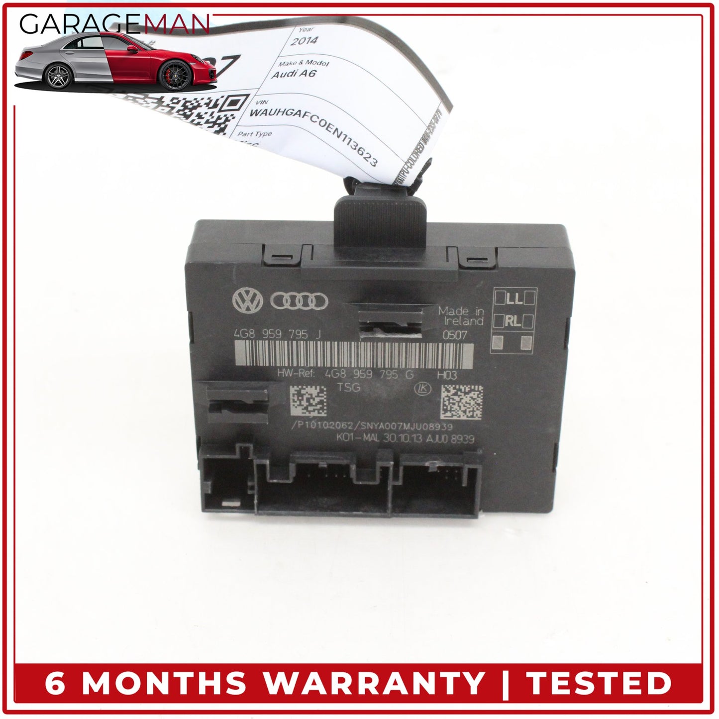 2012-2018 Audi A6 A7 Rear Left or Right Side Door Control Module 4G8959795J OEM