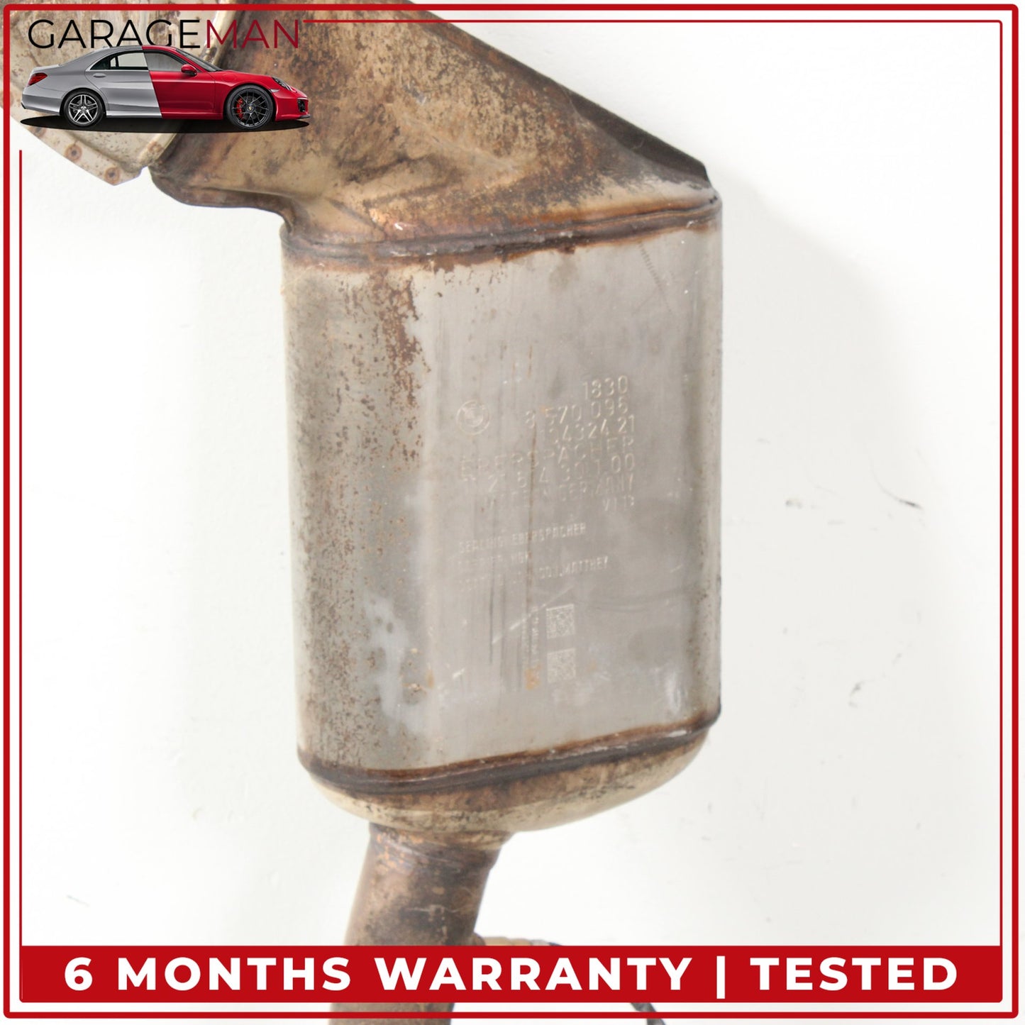 2014-2018 BMW 328d Diesel Center Exhaust Muffler Resonator Pipe 8583372