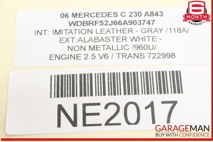 05-12 Mercedes W203 C230 C300 SL550 Lower Oil Pan 2720100128 OEM