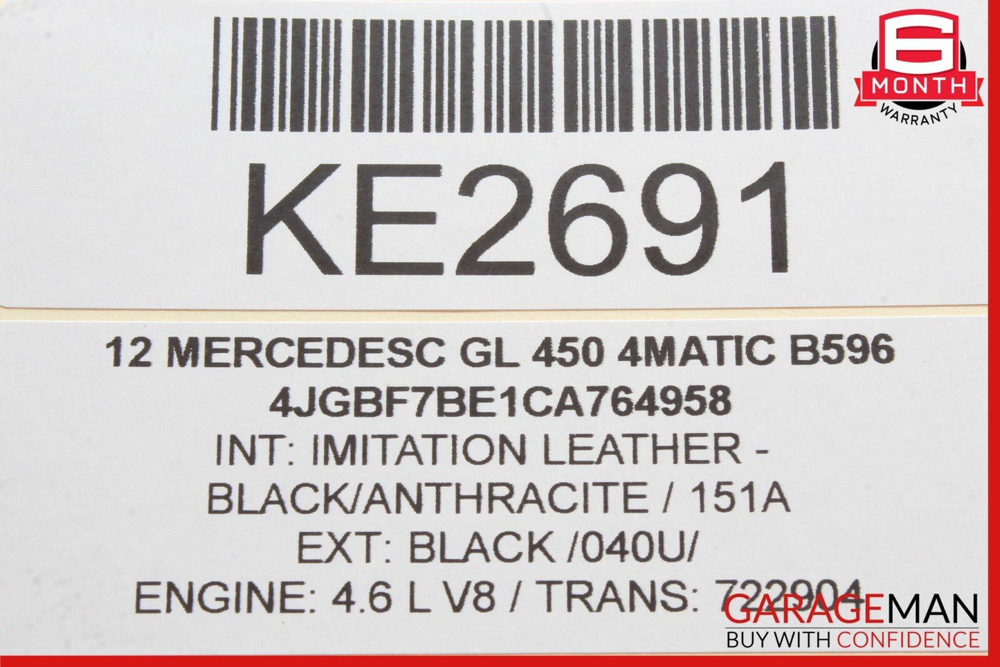 06-12 Mercedes X164 GL450 ML550 GL550 Front Left Side Reinforcement Bracket