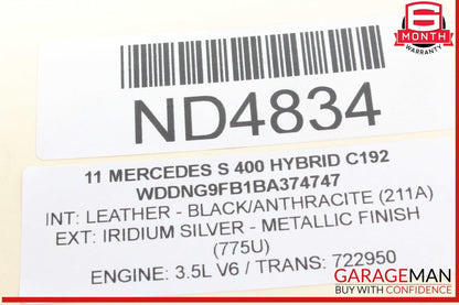 05-12 Mercedes W221 S400 Hybrid Engine Motor Coolant Water Pump Assembly OEM
