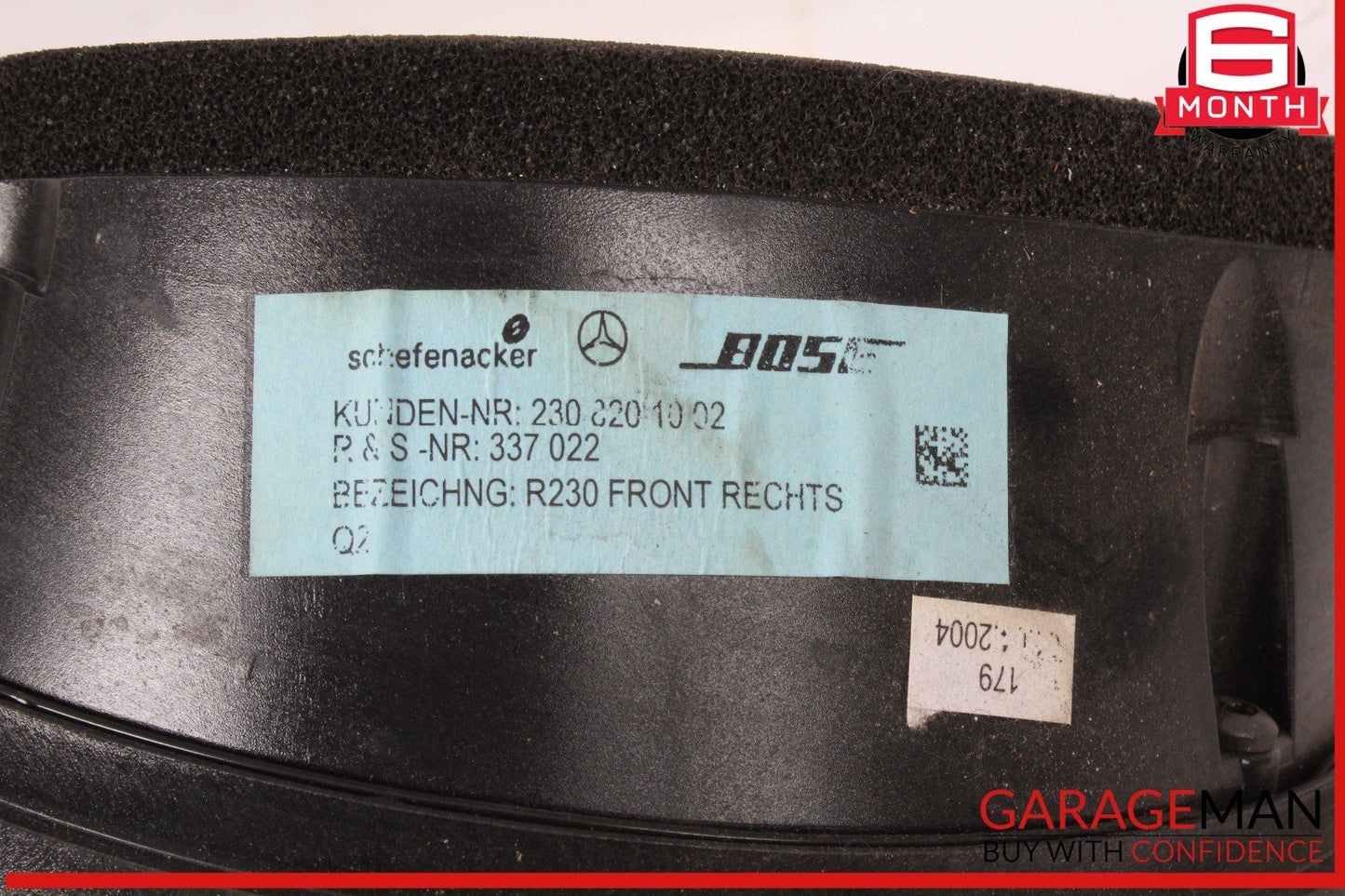 03-08 Mercedes R230 SL500 SL55 Left & Right Side Door Audio Speakers Set Bose