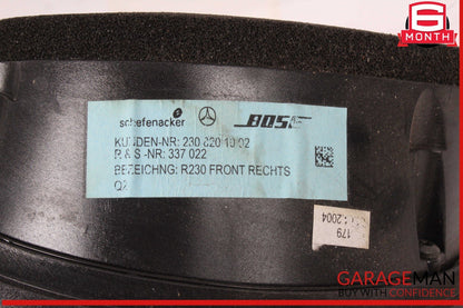 03-08 Mercedes R230 SL500 SL55 Left & Right Side Door Audio Speakers Set Bose