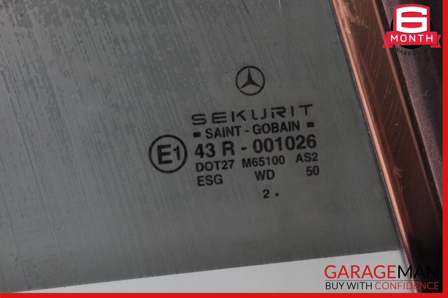 03-09 Mercedes W209 CLK55 CLK63 AMG Rear Right Side Door Window Glass OEM