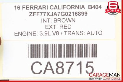 15-18 Ferrari California T Right & Left Side Exhaust Pipe Set of 2 Pc OEM