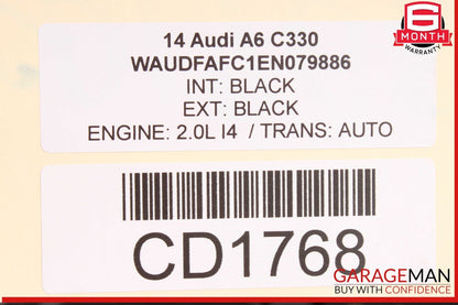 12-18 Audi A6 S6 Front Bonnet Hood Shell Cover Panel Assembly Black OEM