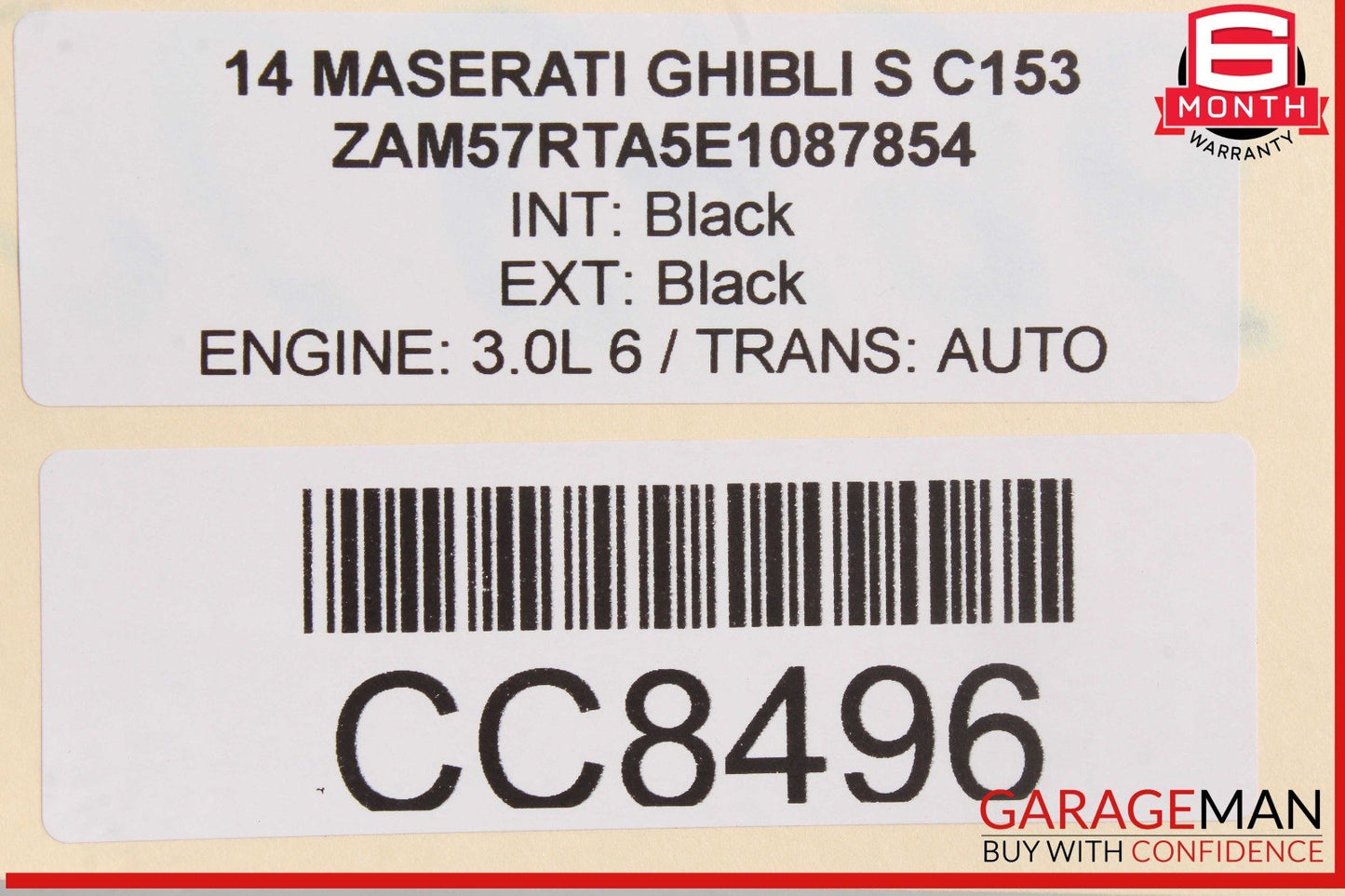 14-22 Maserati Ghibli M157 Front Left Driver Side Door Shell OEM