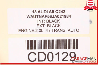 18-24 Audi A5 S5 Front Right Side Interior Door Panel OEM