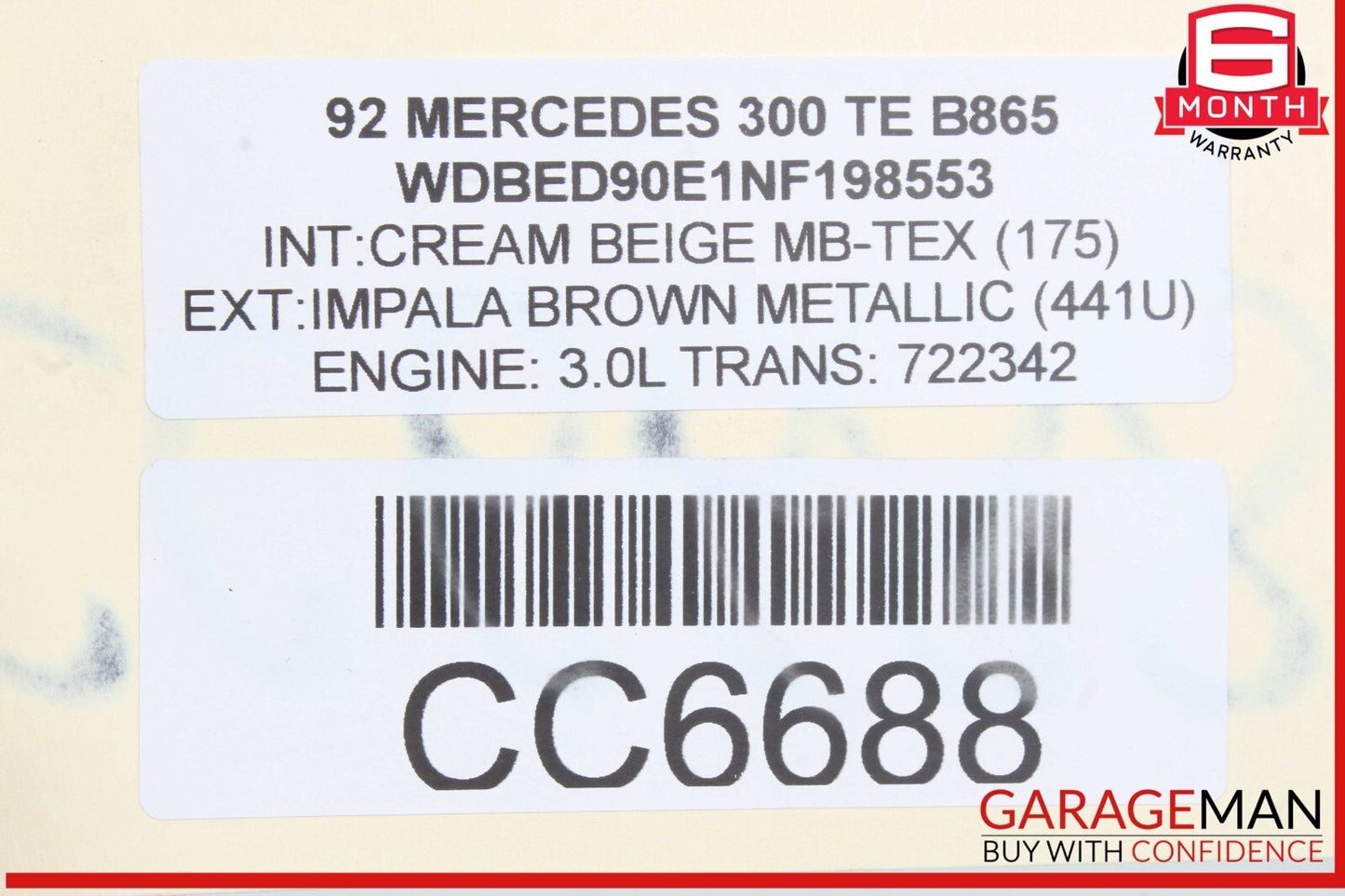 90-93 Merdedes W124 300TE 300E Axle Housing Differential Assembly OEM