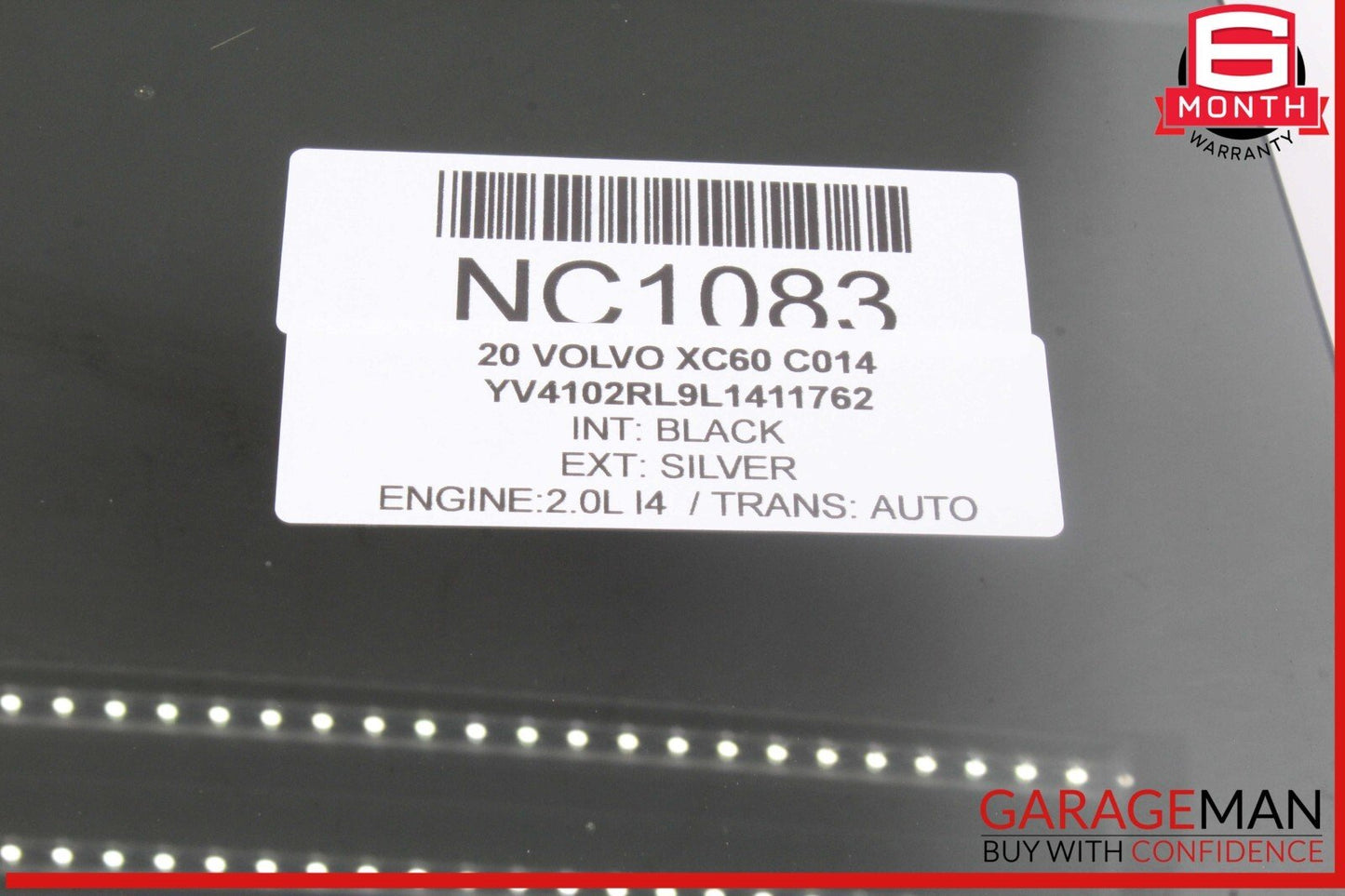18-25 Volvo XC60 Rear Right Passenger Side Door Window Glass OEM